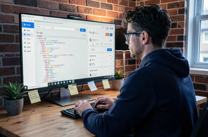 Développeur web optimisant la structure de navigation et le sitemap XML pour le référencement naturel